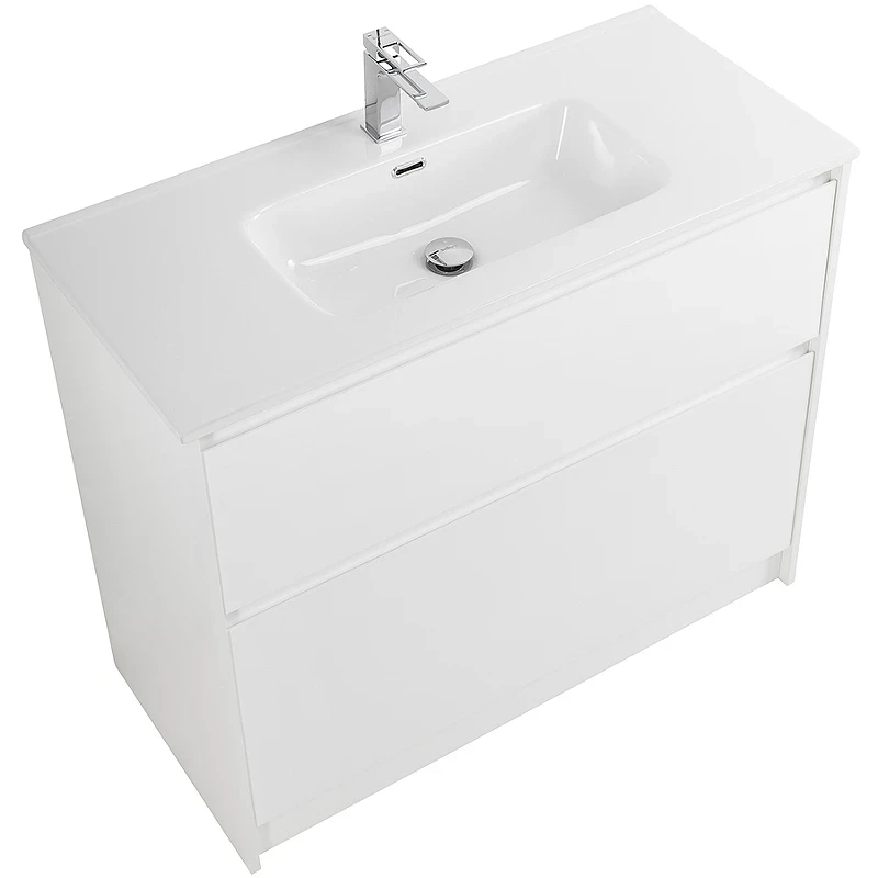 Тумба под раковину BelBagno Kraft 100 KRAFT-1000-2C-PIA-BO Bianco Opaco МДФ / ЛДСП