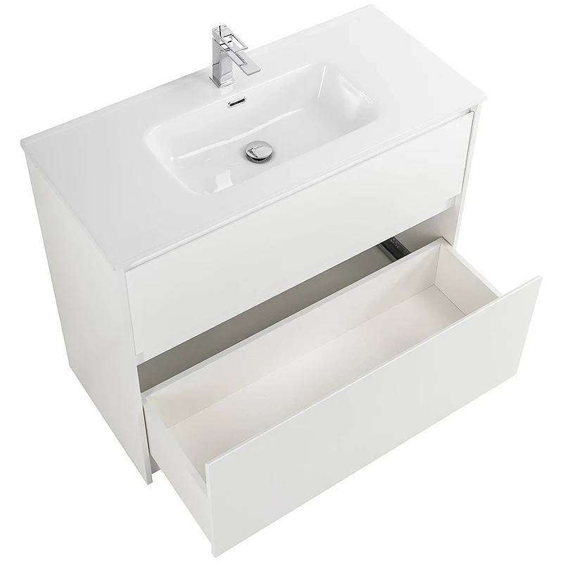 Тумба под раковину BelBagno Kraft 100 KRAFT-1000-2C-PIA-BO Bianco Opaco МДФ / ЛДСП