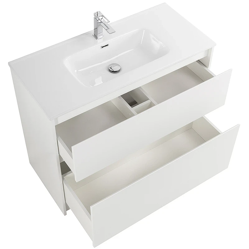 Тумба под раковину BelBagno Kraft 100 KRAFT-1000-2C-PIA-BO Bianco Opaco МДФ / ЛДСП