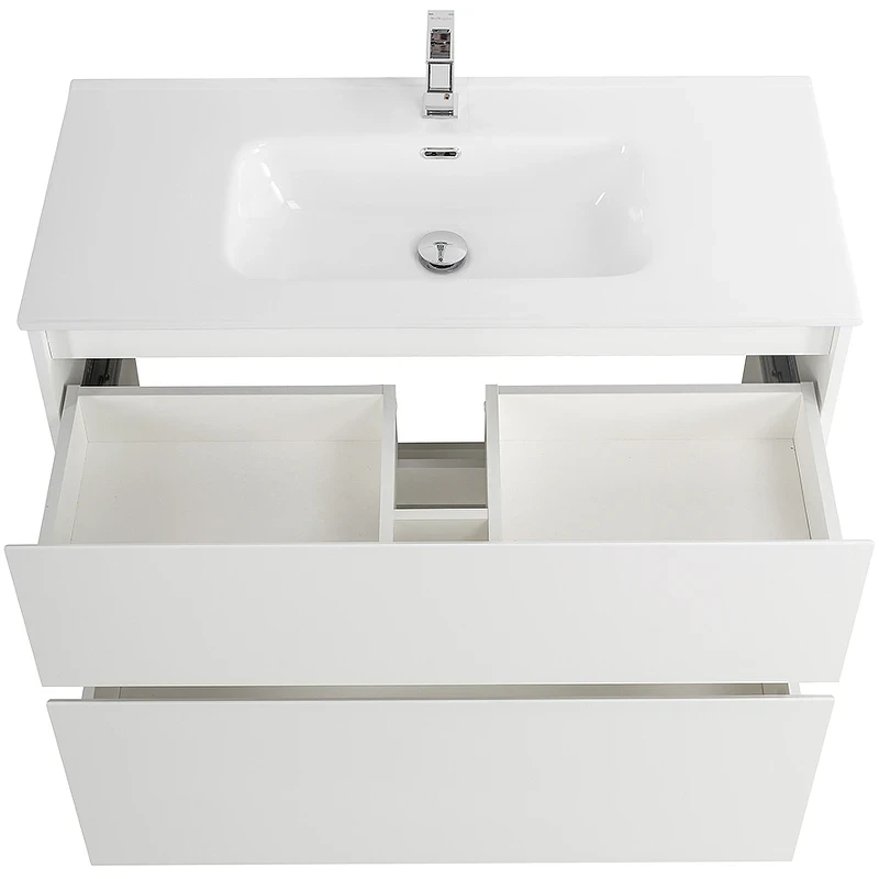 Тумба под раковину BelBagno Kraft 100 KRAFT-1000-2C-PIA-BO Bianco Opaco МДФ / ЛДСП