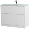 Тумба под раковину BelBagno Kraft 100 KRAFT-1000-2C-PIA-BO Bianco Opaco МДФ / ЛДСП