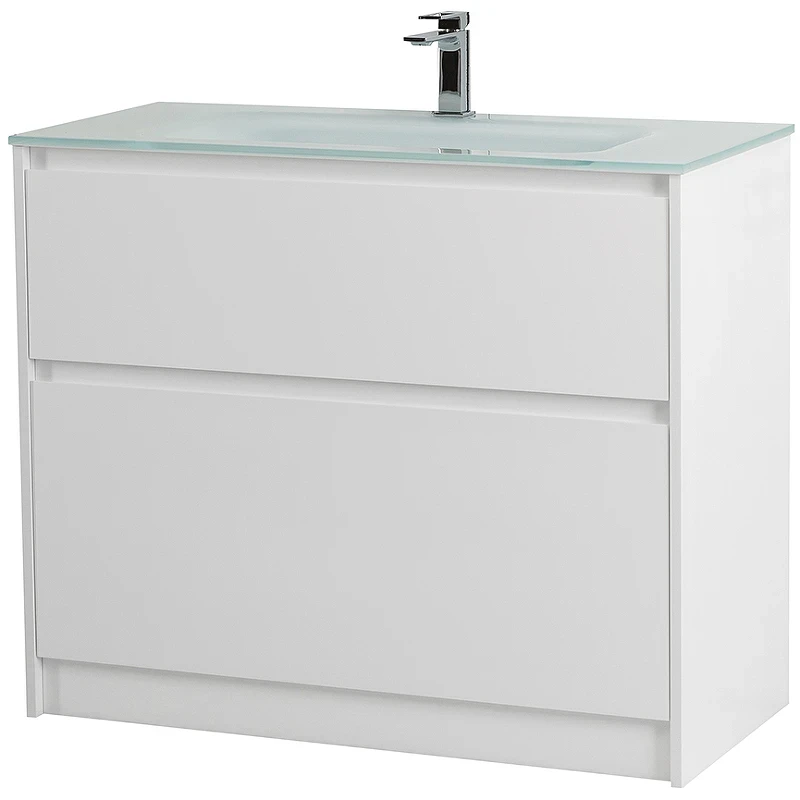 Тумба под раковину BelBagno Kraft 100 KRAFT-1000-2C-PIA-BO Bianco Opaco МДФ / ЛДСП