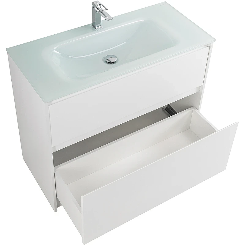 Тумба под раковину BelBagno Kraft 100 KRAFT-1000-2C-PIA-BO Bianco Opaco МДФ / ЛДСП