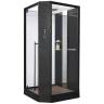 Душевая кабина Orans SR-89101LS Black LH 100x100 L 89101LBLH с паром и гидромассажем