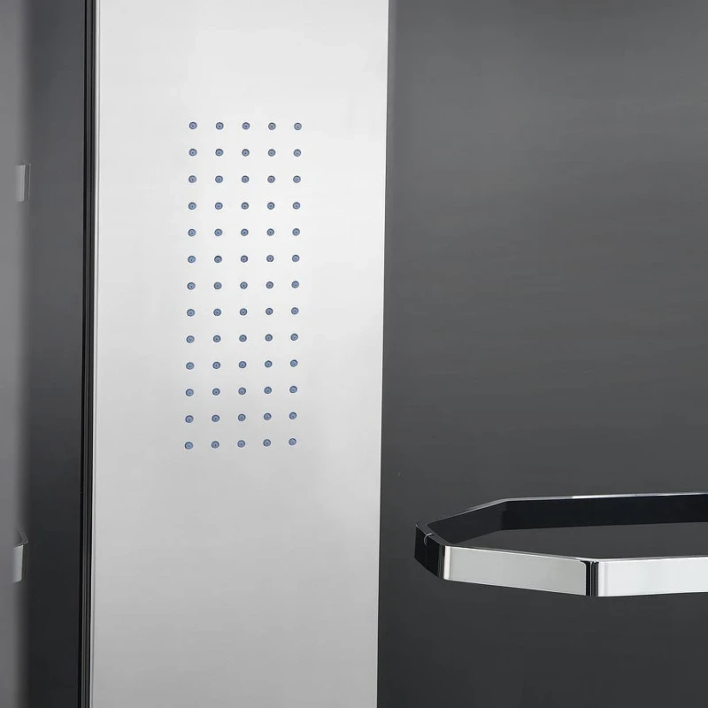 Душевая кабина Orans SR-89101LS Black LH 100x100 L 89101LBLH с паром и гидромассажем