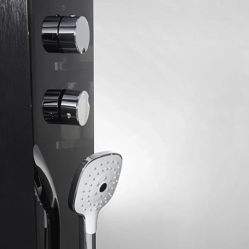 Душевая кабина Orans SR-89101LS Black LH 100x100 L 89101LBLH с паром и гидромассажем