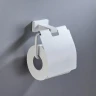 Держатель туалетной бумаги Shevanik SG56C SG5605C с крышкой цвет Белый