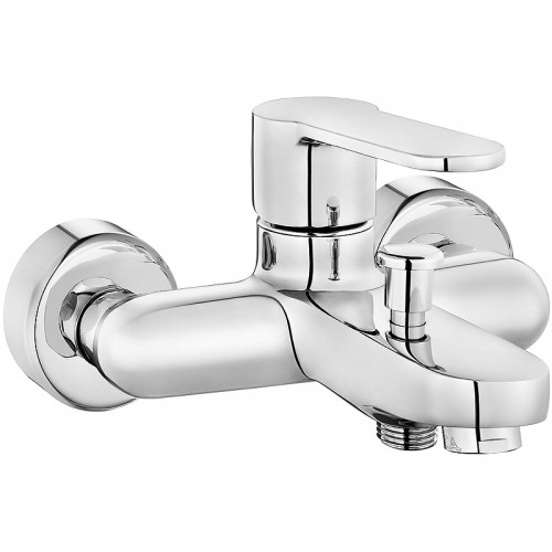 Смеситель для ванны E.C.A. Nita 102102475EX Хром латунь на стену