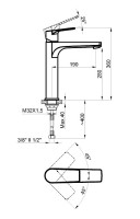 Смеситель для раковины Azario Treya AZ-15684551 Хром