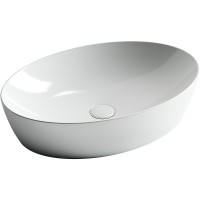 Раковина-чаша Ceramicanova Element 61 CN5018 Белая фарфор накладная