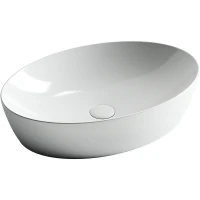 Раковина-чаша Ceramicanova Element 61 CN5018 Белая фарфор накладная