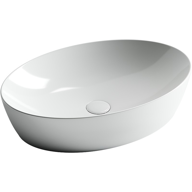 Раковина-чаша Ceramicanova Element 61 CN5018 Белая фарфор накладная