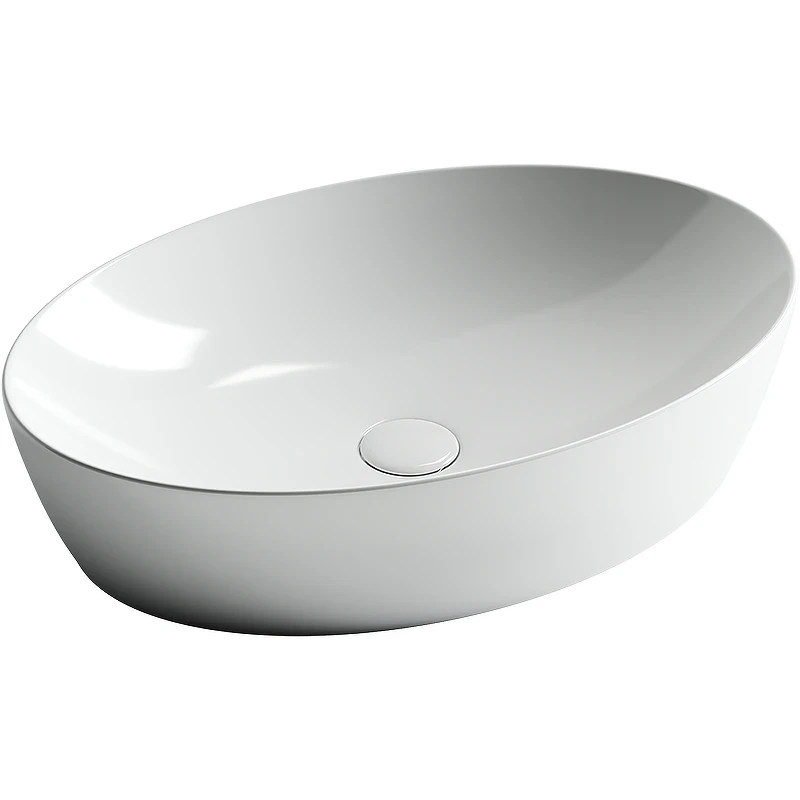 Раковина-чаша Ceramicanova Element 61 CN5018 Белая фарфор накладная