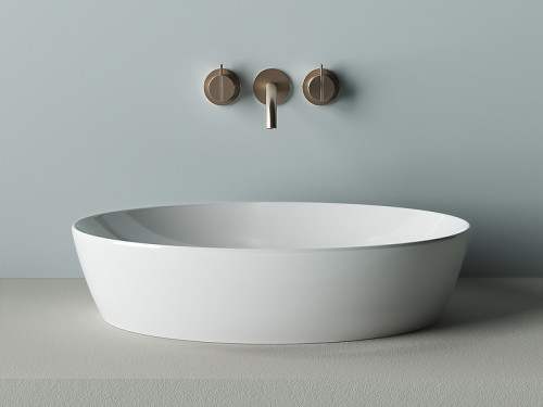 Раковина-чаша Ceramicanova Element 61 CN5018 Белая фарфор накладная