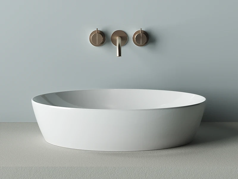 Раковина-чаша Ceramicanova Element 61 CN5018 Белая фарфор накладная