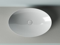 Раковина-чаша Ceramicanova Element 61 CN5018 Белая фарфор накладная