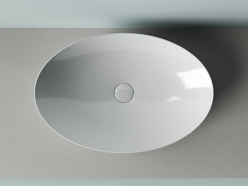 Раковина-чаша Ceramicanova Element 61 CN5018 Белая фарфор накладная