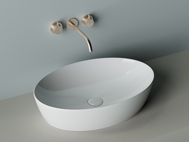 Раковина-чаша Ceramicanova Element 61 CN5018 Белая фарфор накладная