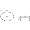 Раковина-чаша Ceramicanova Element 61 CN5018 Белая фарфор накладная