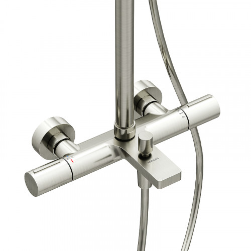 Душевая система Sancos Etna SC9008BN с термостатом цвет Никель брашированный