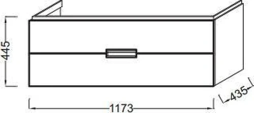 Тумба под раковину Jacob Delafon Reve 117,3 EB1137-G1C цвет Белый