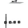 Душевая система WasserKRAFT Nuthe A9151.265.315.219.162.327.242.217 Черная матовая