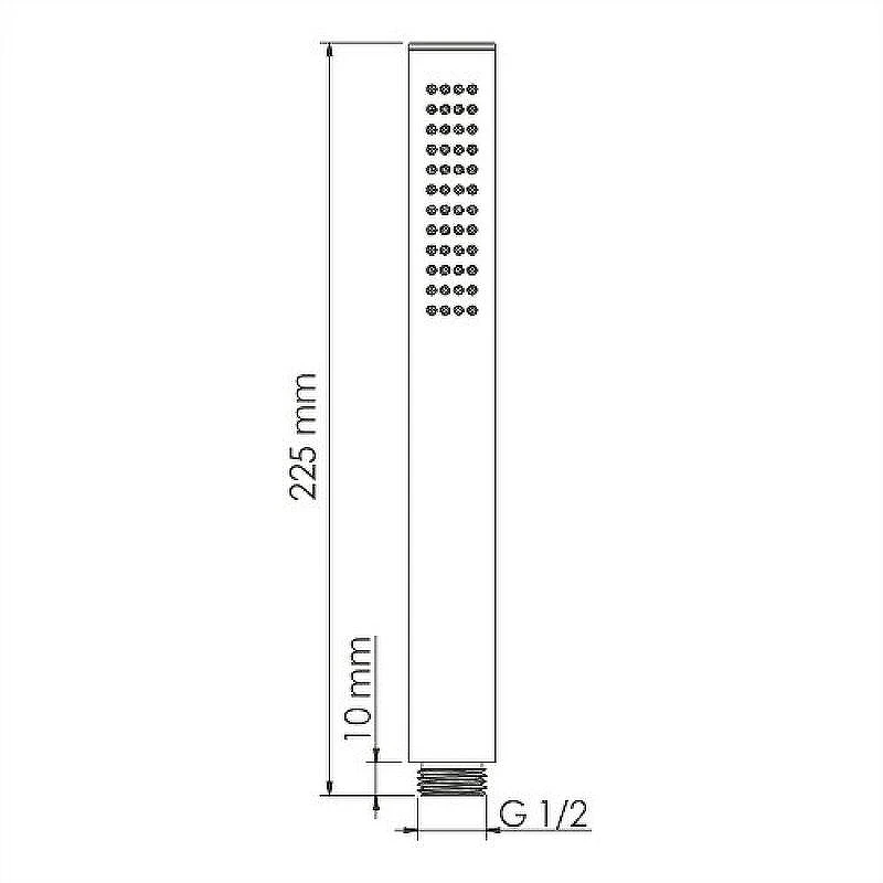 Душевая система WasserKRAFT Nuthe A9151.265.315.219.162.327.242.217 Черная матовая