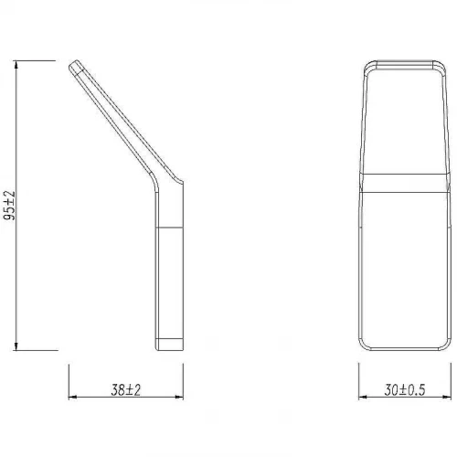 Крючок Lemark Smooth Line 9716003 Графит