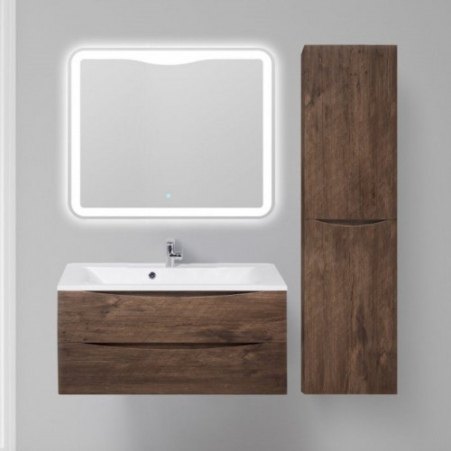 Шкаф пенал BelBagno Fly-Marino 40 FLY-MARINO-1500-2A-SC-RW-P-R подвесной Rovere Moro МДФ / ЛДСП