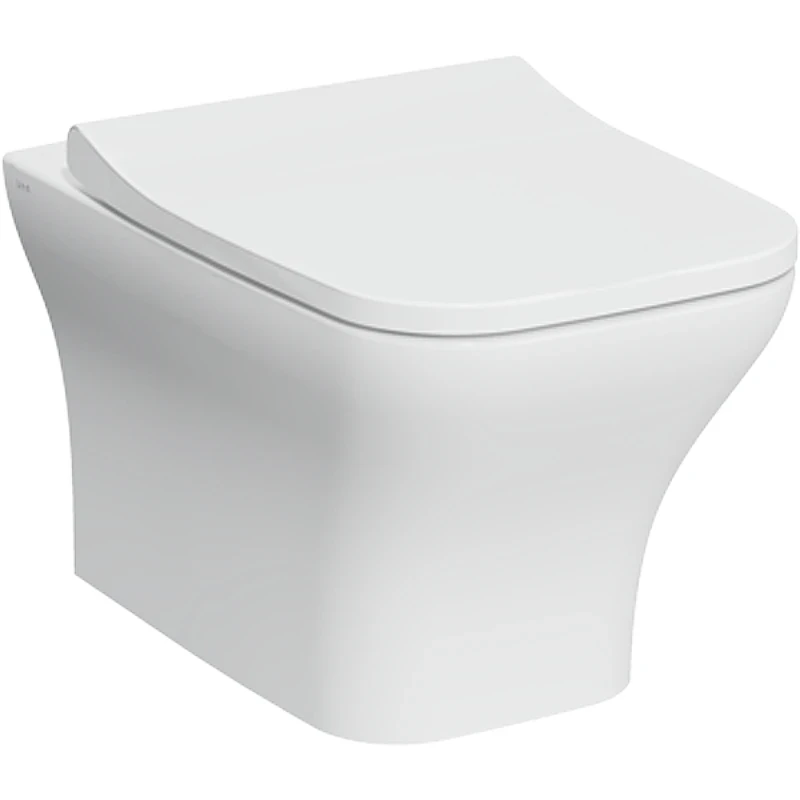 Комплект унитаза с инсталляцией Vitra Zentrum Square 9875B003-7201 с сиденьем Микролифт и клавишей смыва Хром глянцевый фарфор подвесной