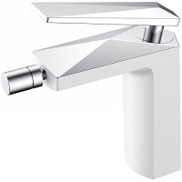 Смеситель для биде Boheme Venturo 376-W Белый Хром латунь