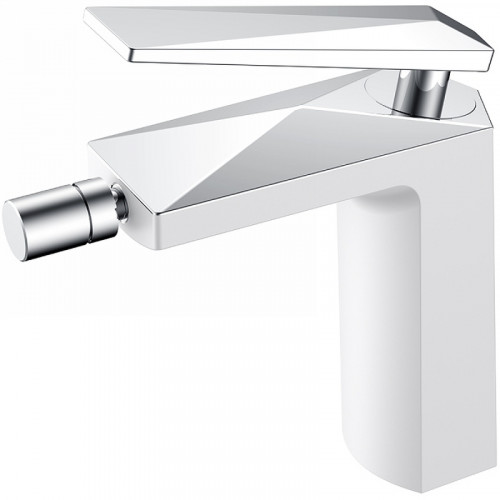 Смеситель для биде Boheme Venturo 376-W Белый Хром латунь