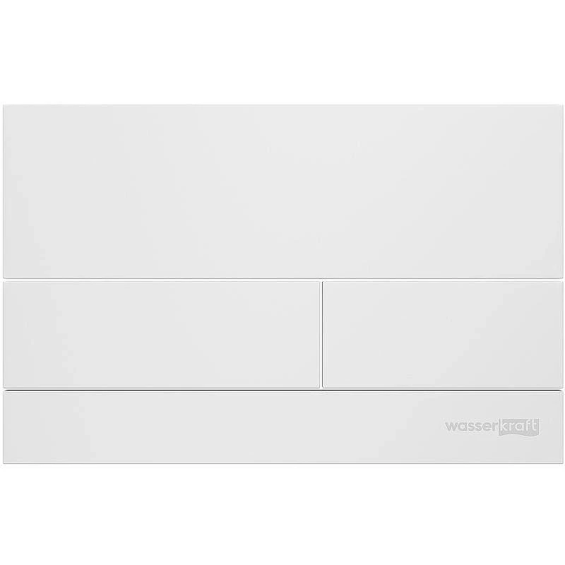 Инсталляция WasserKRAFT Salm 27TLT.010.ME.BL.WM04 для унитаза Черное стекло с Белой матовой клавишей смыва