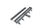 Душевой лоток BelBagno Формат (Uno) BB-LD-UNO-80-GM с решеткой цвет Оружейная сталь