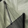 Шторка на ванну Maybah Glass MGV-88-6ш 800x1400 в широком профиле Черный стекло графитовое матовое