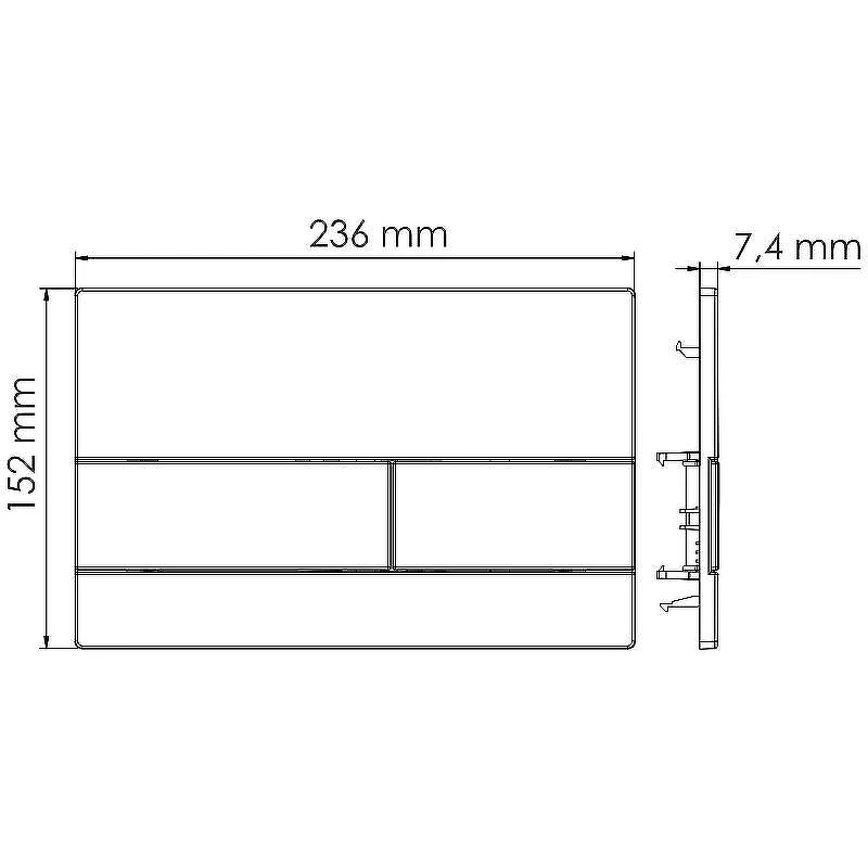Инсталляция WasserKRAFT Dinkel 58TLT.010.ME.WM04 для унитаза с Белой матовой клавишей смыва