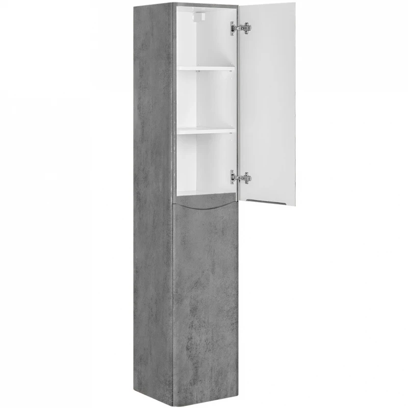 Шкаф пенал Vincea Paola 35 VSC-2P170BT-L подвесной Beton МДФ / ЛДСП