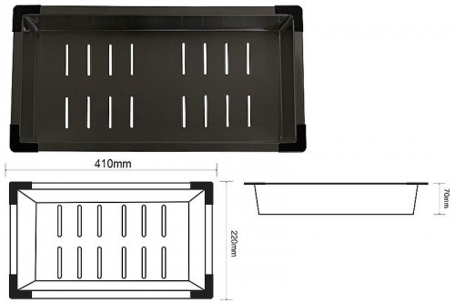 Коландер ZorG Master ZM 03 GRAFIT Графит