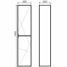 Шкаф пенал Comforty Мерано 35 00-00008479 подвесной Дуб дымчатый
