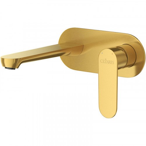 Смеситель для раковины Cezares Stylus STYLUS-BLI1-BORO-W0 Брашированное золото нержавеющая сталь встраиваемый