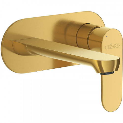 Смеситель для раковины Cezares Stylus STYLUS-BLI1-BORO-W0 Брашированное золото нержавеющая сталь встраиваемый