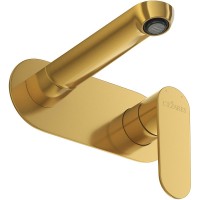 Смеситель для раковины Cezares Stylus STYLUS-BLI1-BORO-W0 Брашированное золото нержавеющая сталь встраиваемый