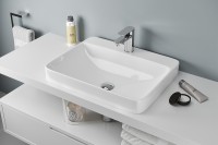 Раковина Excellent Holmi 59 CEAC.3201.590.WH Белая фаянс полувстраиваемая