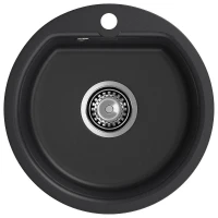 Кухонная мойка GranFest Smart 435 черный цвет Черный