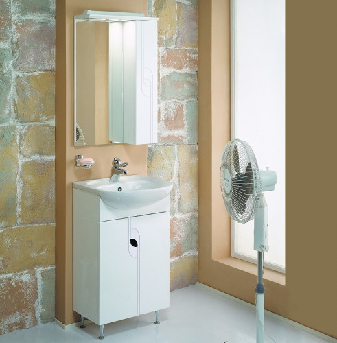 Тумба под раковину Aquaton Панда 46 1A053701PD010 Белая МДФ / ЛДСП