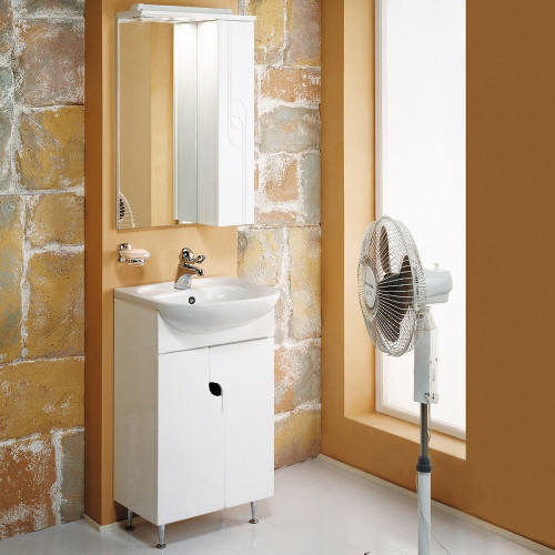 Тумба под раковину Aquaton Панда 46 1A053701PD010 Белая МДФ / ЛДСП