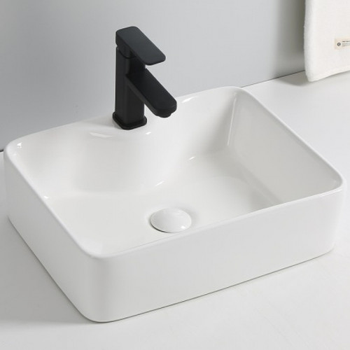 Раковина Royce Casa 48 RCW-140802WH Белая фаянс накладная