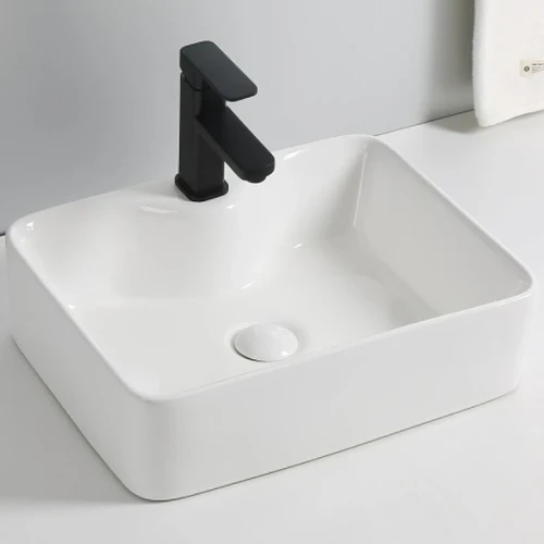 Раковина Royce Casa 48 RCW-140802WH Белая фаянс накладная