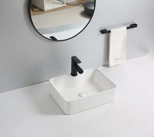 Раковина Royce Casa 48 RCW-140802WH Белая фаянс накладная