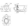 Унитаз подвесной Ideal Standard I.Life O T568001 цвет Белый без сиденья